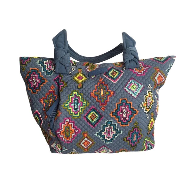 Vera Bradley Hadley East West Tote Bag Painted Medallions Multicolor Quilted - Picture 1 of 10